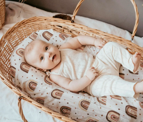 Berry Muslin Bassinet Sheets