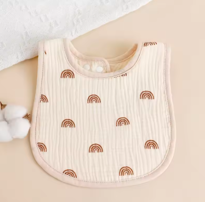 Rainbow & Heart Bib