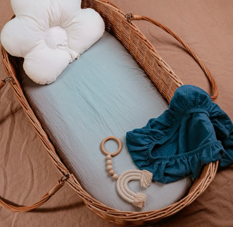 Berry Muslin Bassinet Sheets