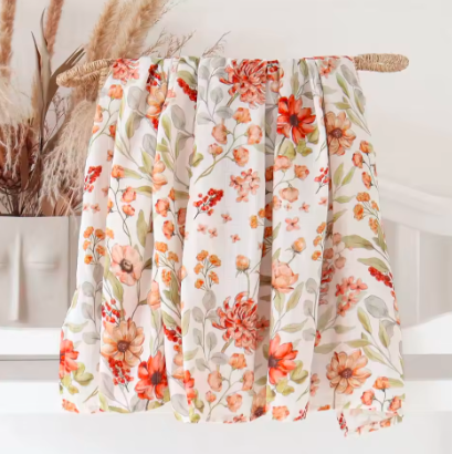Eira Printed Muslin Swaddle