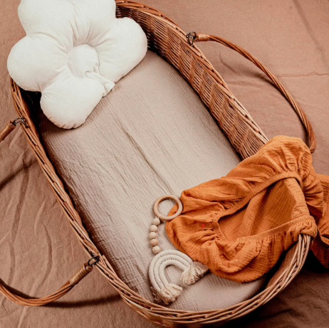 Berry Muslin Bassinet Sheets