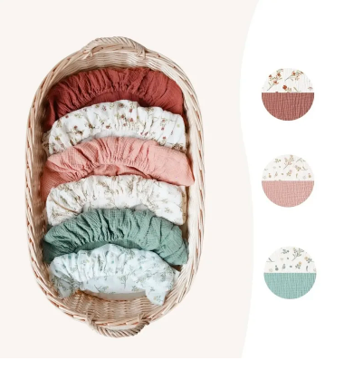 Petal Bassinet Sheets