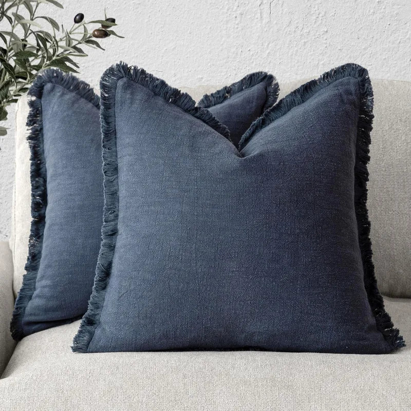 Lira Cotton Cushion Cover with Tassels