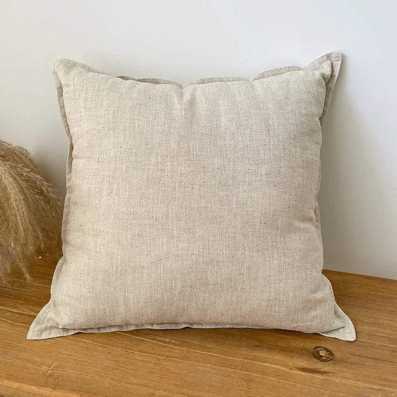 Ramie Cotton Throw Pillowcases