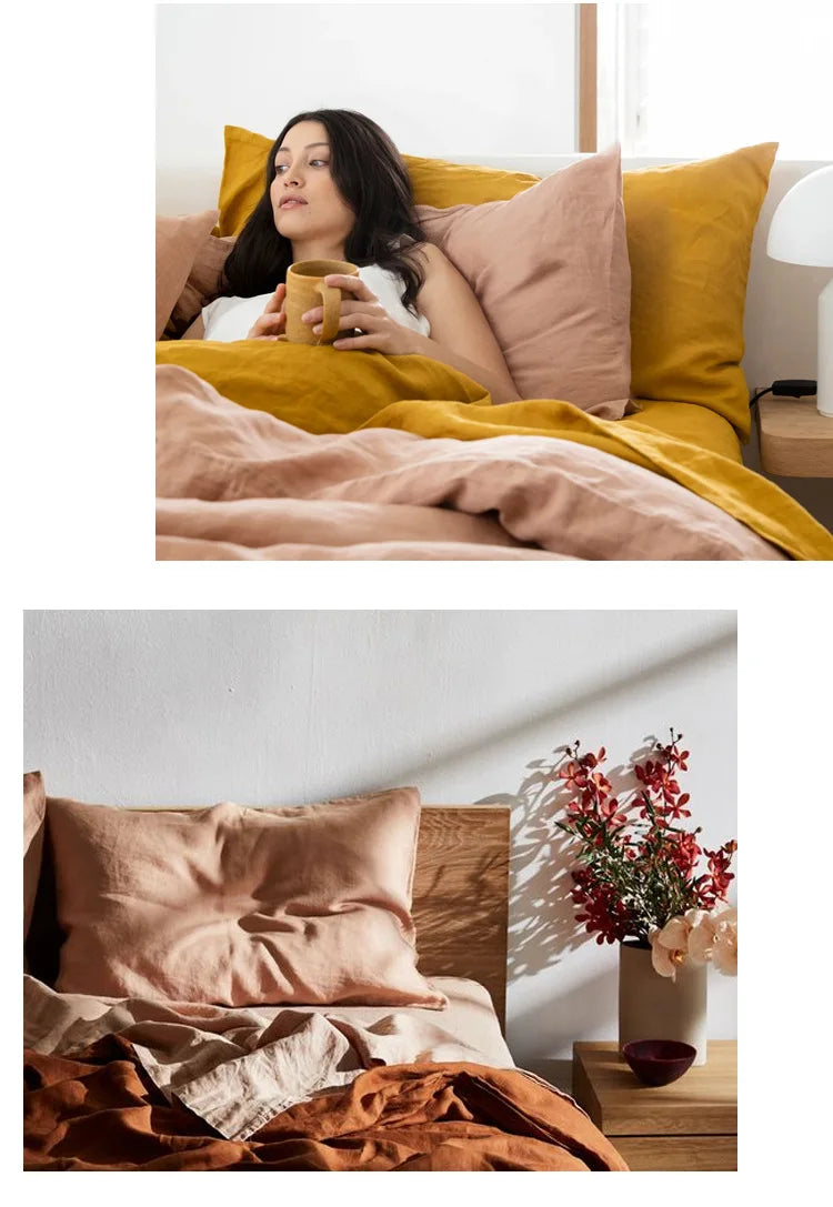 LuxeLinen Pillowcases- Flax Linen