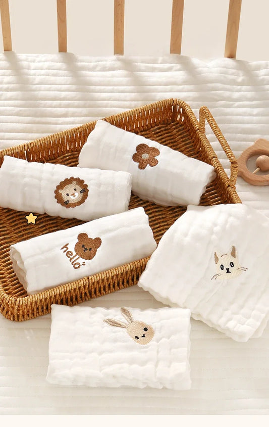 Puffin Burp Cloth