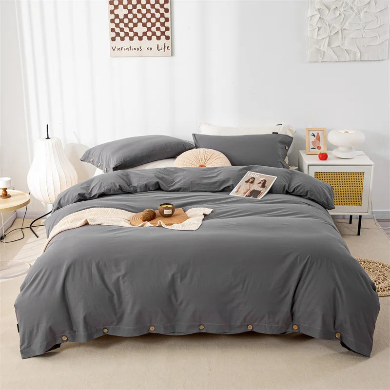CottonTwist Bedding Set (Duvet Cover + Pillowcases)