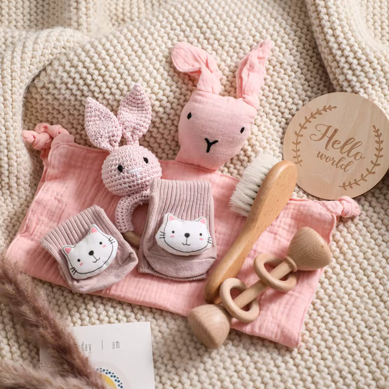 Bebeau Newborn Gift Set- PINK (7 piece set)