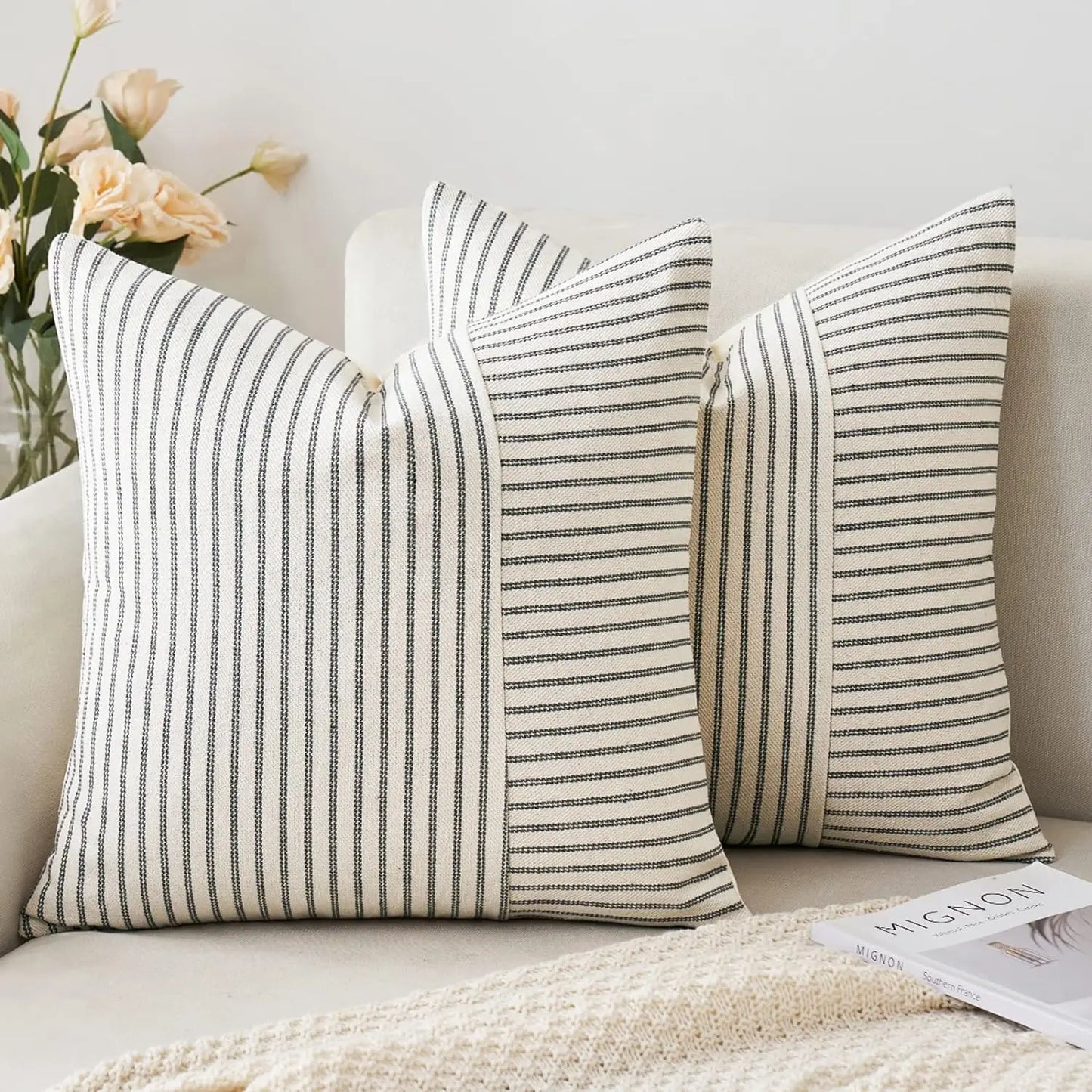 Linea Striped Linen Cushion Cover