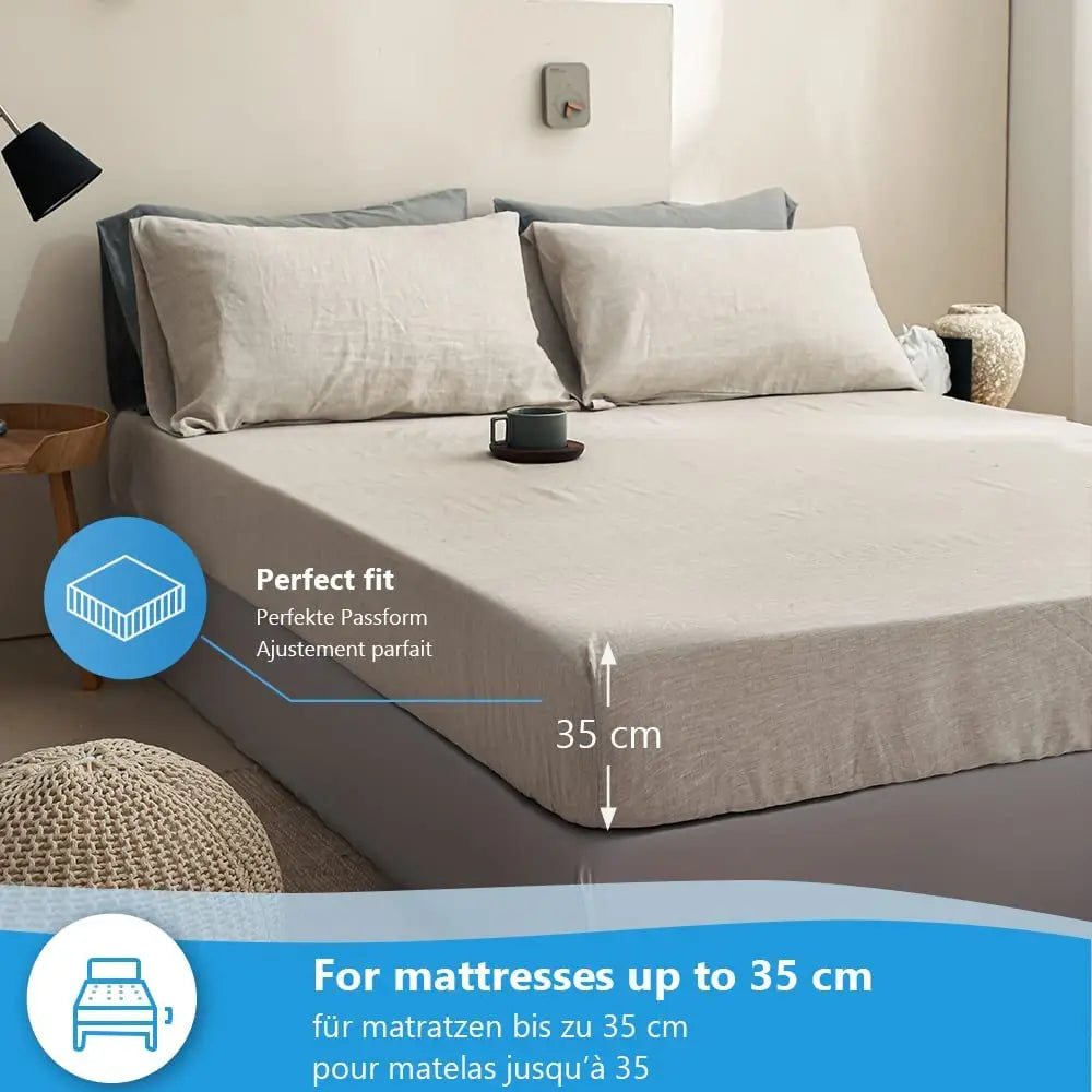LuxeLinen Fitted Sheet