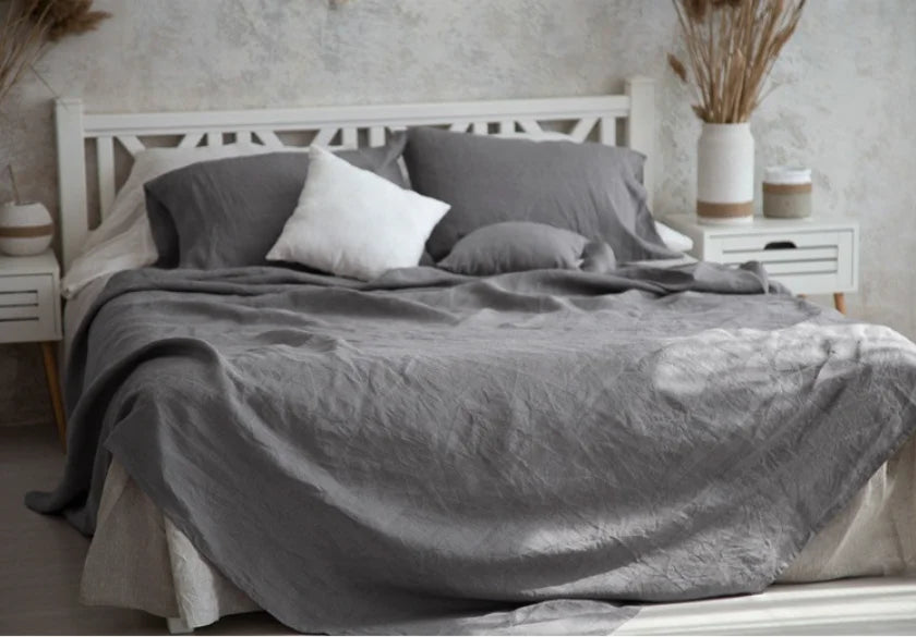 LuxeLinen Sheet Set ( Flat Sheet + 2 Pillowcases)