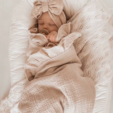 SnuggleRuffle Organic Muslin Baby Swaddle