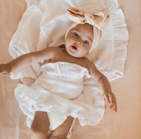SnuggleRuffle Organic Muslin Baby Swaddle