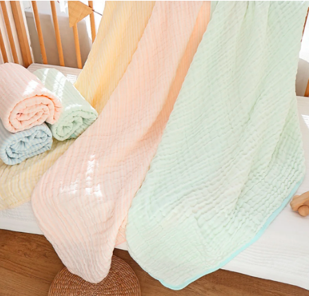 StripeHaven Muslin Swaddle Blanket