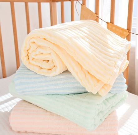 StripeHaven Muslin Swaddle Blanket