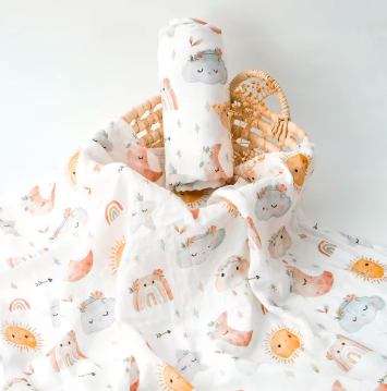 Leila Muslin Swaddle Blanket