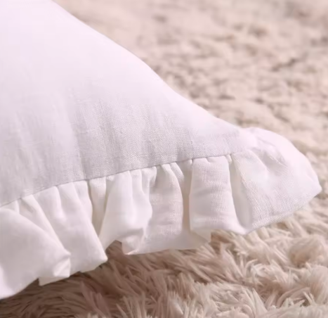 Flounce Ruffle Throw Pillowcase