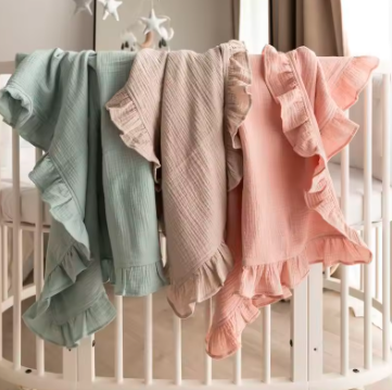 SnuggleRuffle Organic Muslin Baby Swaddle