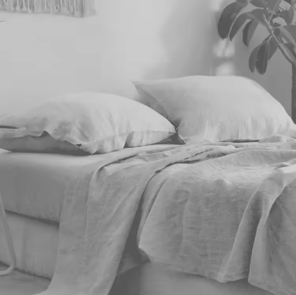 LuxeLinen Sheet Set ( Flat Sheet + 2 Pillowcases)