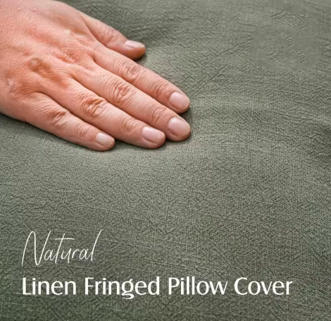Lira Cotton Cushion Cover with Tassels