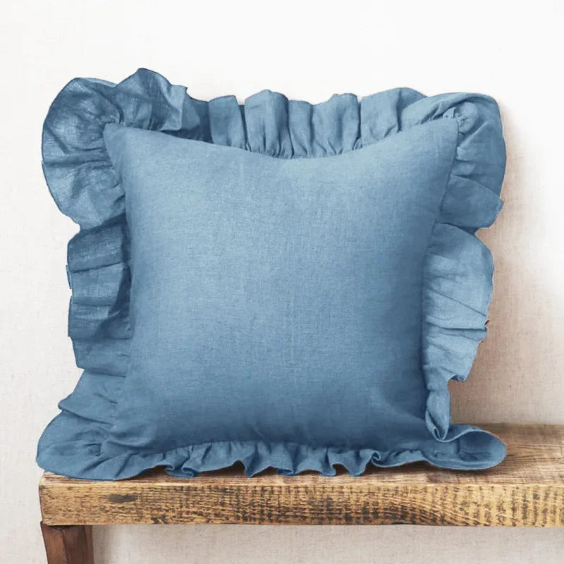 Flounce Ruffle Throw Pillowcase