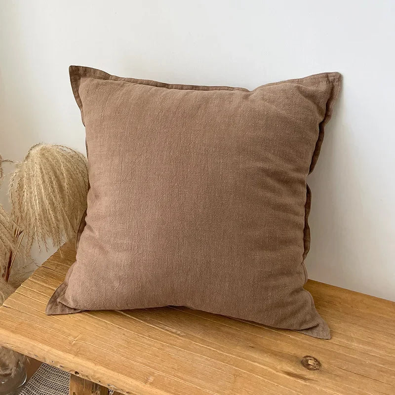 Ramie Cotton Throw Pillowcases