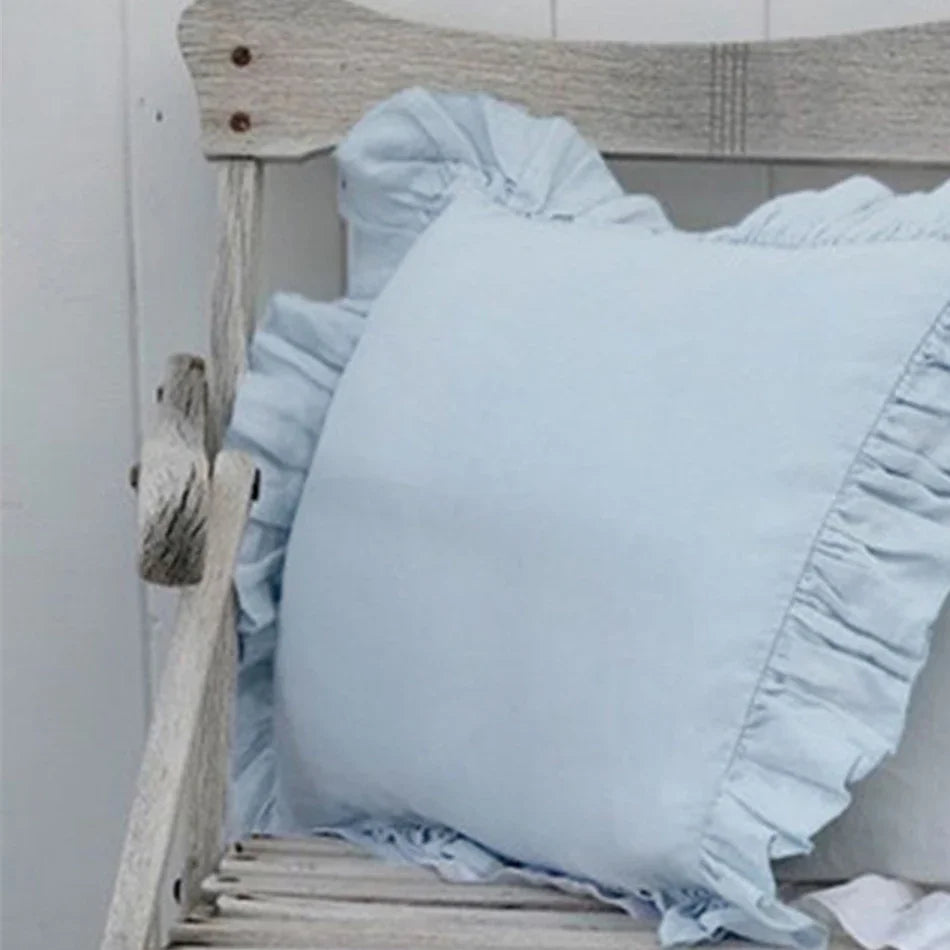 Flounce Ruffle Throw Pillowcase