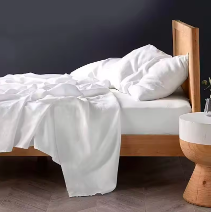 LuxeLinen Sheet Set ( Flat Sheet + 2 Pillowcases)