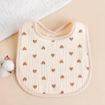 Rainbow & Heart Bib