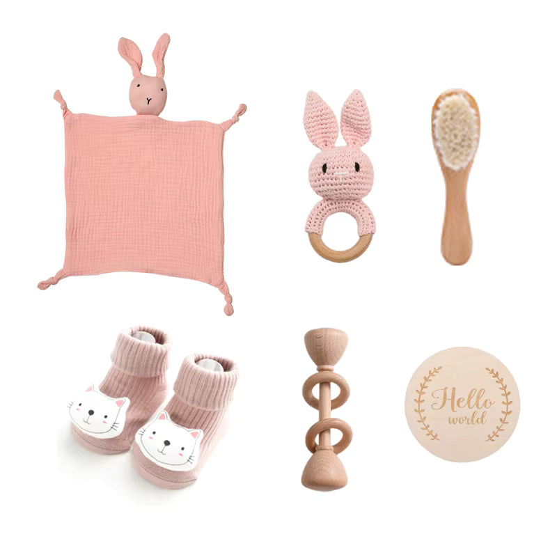Bebeau Newborn Gift Set- PINK (7 piece set)